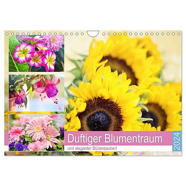 Duftiger Blumentraum und eleganter Blütenzauber! (Wandkalender 2024 DIN A4 quer), CALVENDO Monatskalender, Rose Hurley