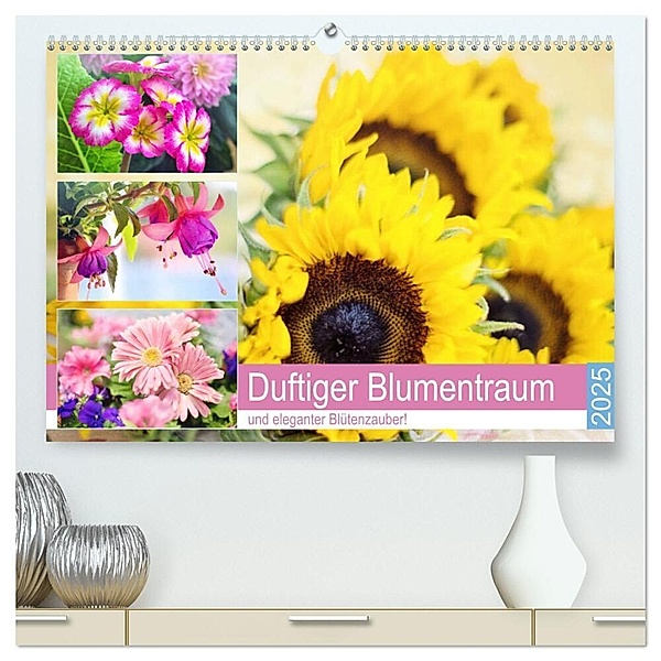 Duftiger Blumentraum und eleganter Blütenzauber! (hochwertiger Premium Wandkalender 2025 DIN A2 quer), Kunstdruck in Hochglanz, Calvendo, Rose Hurley
