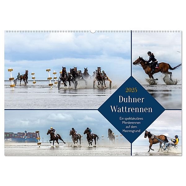 Duhner Wattrennen (Wandkalender 2025 DIN A2 quer), CALVENDO Monatskalender, Calvendo, Nicole Giessmann-Keller
