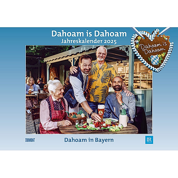 DUMONT - Dahoam is Dahoam 2025 Broschürenkalender, 42x29cm, Wandkalender zur gleichnamigen Erfolgsserie, mit erläuternden Texten und Jahresplaner