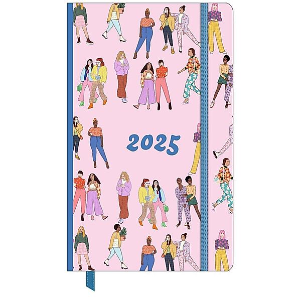 DUMONT - Emmy Lupin 2025 Wochen-Notizkalender, 13x21cm, Taschen-Kalender mit 1 Woche/2 Seiten, viele nützliche Sonderseiten