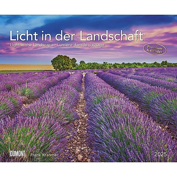 DUMONT - Licht in der Landschaft 2025 Wandkalender, 60x50cm, Fotokunst-Kalender mit beeindruckenden Landschaftsbildern, Kalender mit Bildern aus aller Welt, mit Spiralbindung