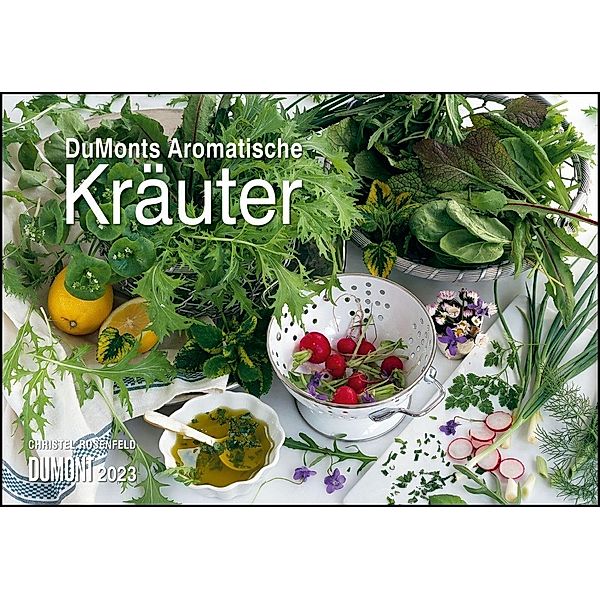 DUMONTS Aromatische Kräuter 2023 - Broschürenkalender - Wandkalender - mit Rezepten und Texten - Format 42 x 29 cm