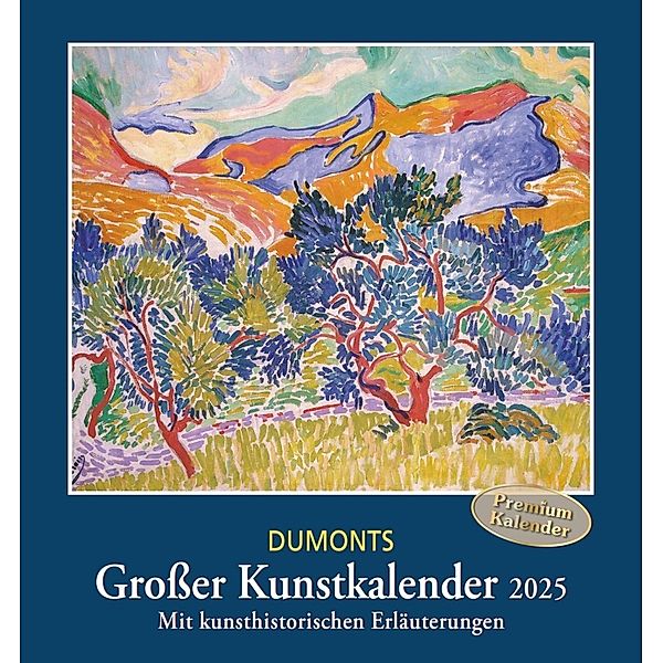 DUMONTS Grosser Kunstkalender 2025 - Klassische Moderne, Impressionisten, Expressionisten - Wandkalender Format 45 x 48 cm