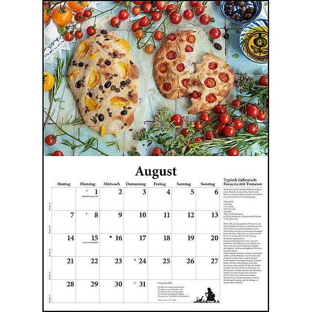 DUMONTS neuer Küchenkalender 2023 - Broschürenkalender - mit Rezepten und  Gedichten - Format 42 x 29 cm - Kalender bestellen