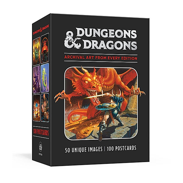 Dungeons & Dragons 100 Postcards: Archival Art from Every Edition, Official Dungeons & Dragons Licensed