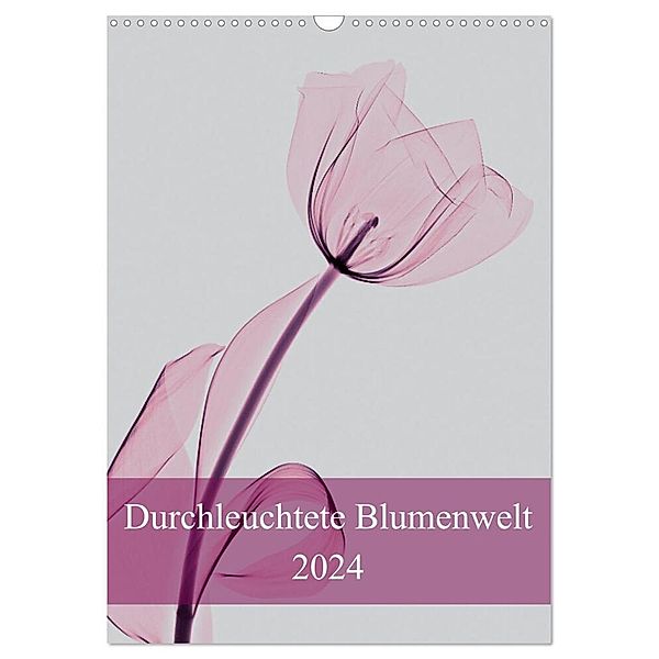 Durchleuchtete Blumenwelt 2024 (Wandkalender 2024 DIN A3 hoch), CALVENDO Monatskalender, Aleksandar Reba