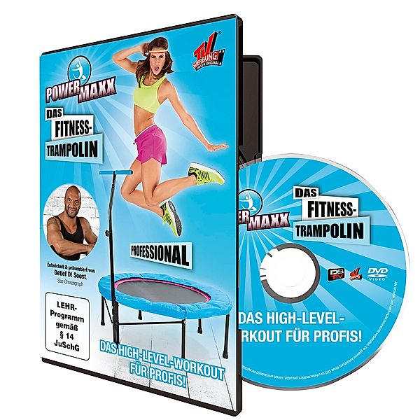 DVD Powermaxx Fitness-Trampolin Professional