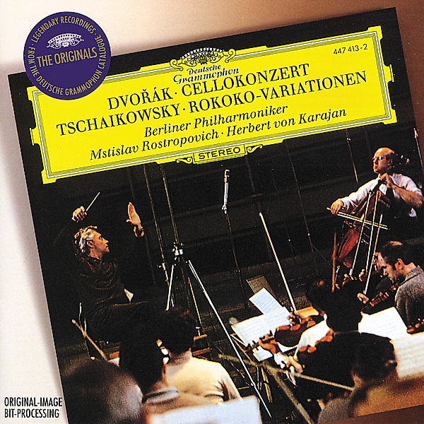 Dvorák: Cello Concerto / Tchaikovsky: Variations on a Rococo Theme, Mstislav Rostropowitsch, Herbert von Karajan, Bp