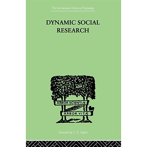 Dynamic Social Research, John J & Lindeman Hader