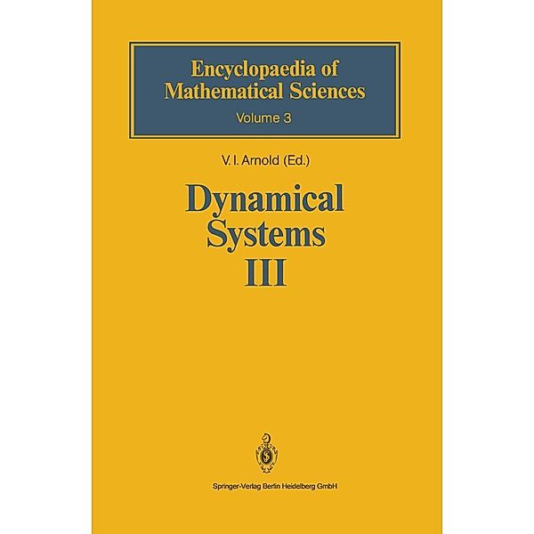 Dynamical Systems III / Encyclopaedia of Mathematical Sciences Bd.3