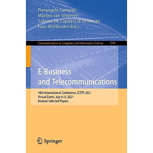 E-Business and Telecommunications / Communications in Computer and Information Science Bd.1795