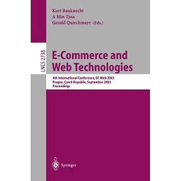 E-Commerce and Web Technologies / Lecture Notes in Computer Science Bd.2738