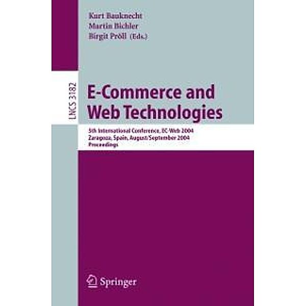 E-Commerce and Web Technologies / Lecture Notes in Computer Science Bd.3182