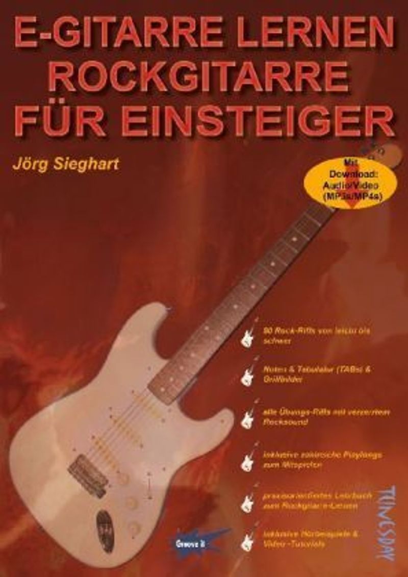 E-Gitarre lernen - Rockgitarre für Einsteiger Buch versandkostenfrei