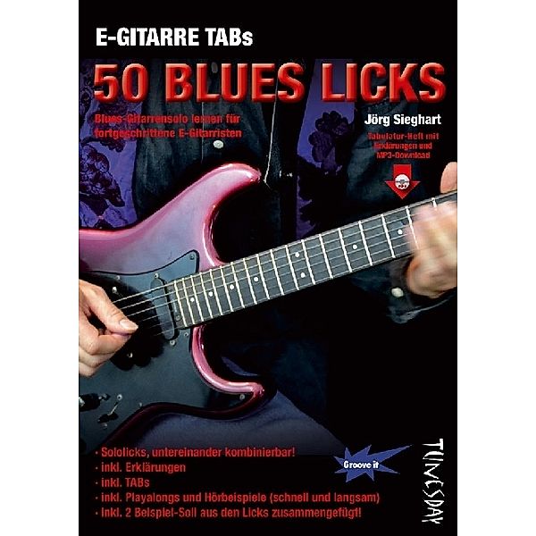 E-Gitarre TABs - 50 Blues Licks, Jörg Sieghart