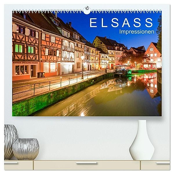 E L S A S S Impressionen (hochwertiger Premium Wandkalender 2024 DIN A2 quer), Kunstdruck in Hochglanz, Werner Dieterich