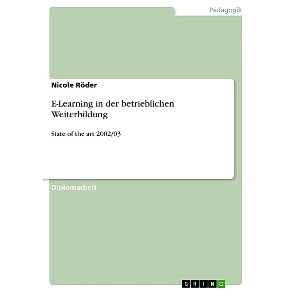 E-Learning in der betrieblichen Weiterbildung, Nicole Röder