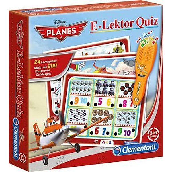 Clementoni E-Lektor Quiz Basic (Kinderspiel), Planes