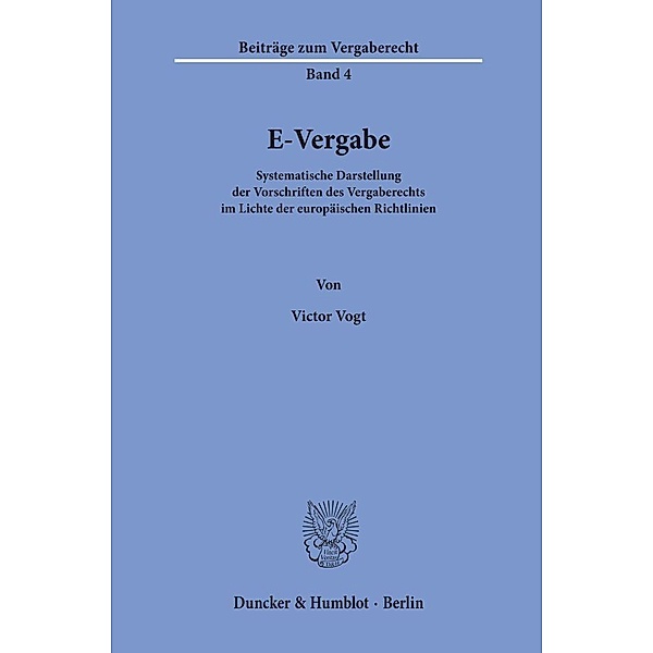 E-Vergabe., Victor Vogt