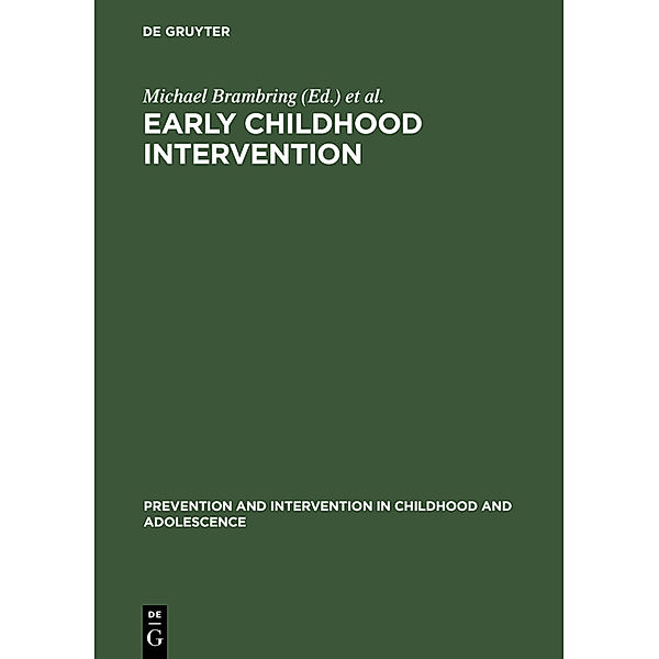 Early Childhood Intervention