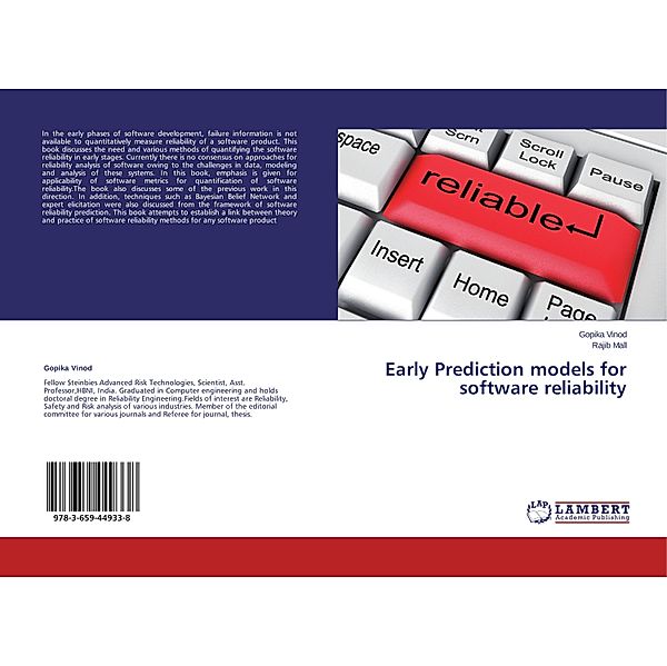 Early Prediction models for software reliability, Gopika Vinod, Rajib Mall