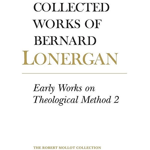Early Works on Theological Method 2, BERNARD LONERGAN