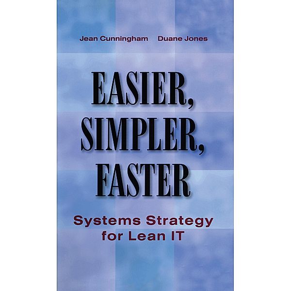 Easier, Simpler, Faster, Jean Cunningham, Duane Jones