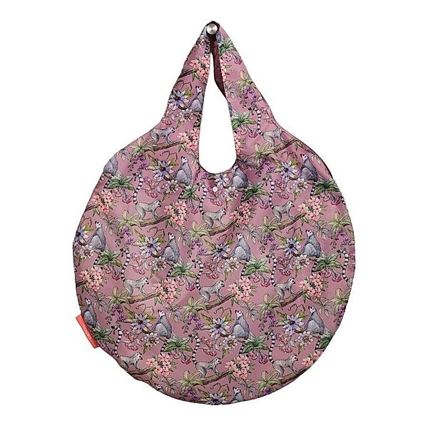 Easy Bag Round XL Äffchen rosa