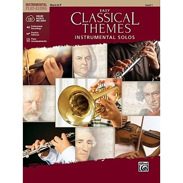 Easy Classical Themes Instrumental Solos, Horn in F, w. Audio-CD, Alfred Music