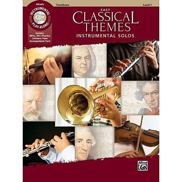 Easy Classical Themes Instrumental Solos, Trombone, w. Audio-CD, Alfred Music