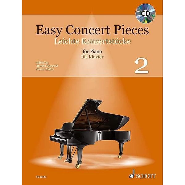 Easy Concert Pieces, für KLavier, m. Audio-CD