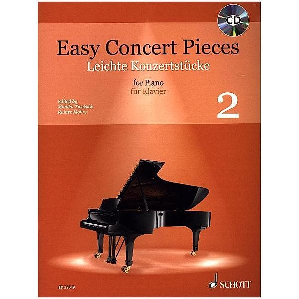 Easy Concert Pieces, für Klavier, m. Audio-CD.Bd.2