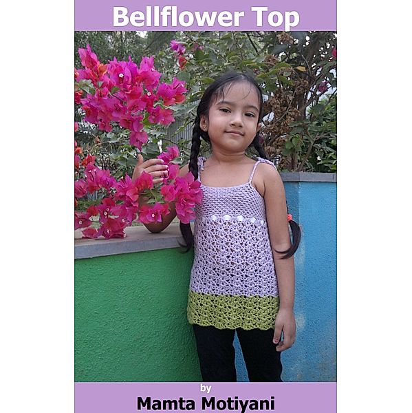 Easy Crochet Patterns: Bellflower Split Back Halter Crop Top | Cool & Easy Crochet Pattern For Girls, Mamta Motiyani