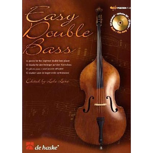 Easy Double Bass, Kontrabass u. Klavier, m. Audio-CD