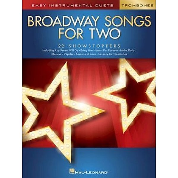 Easy Intrumental Duets Broadway Songs -For Two Trombones- (Book), Various