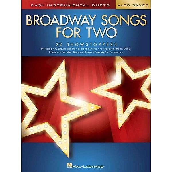 Easy Intrumental Duets Broadway Songs -For Two Alto Saxophones- (Book), Various