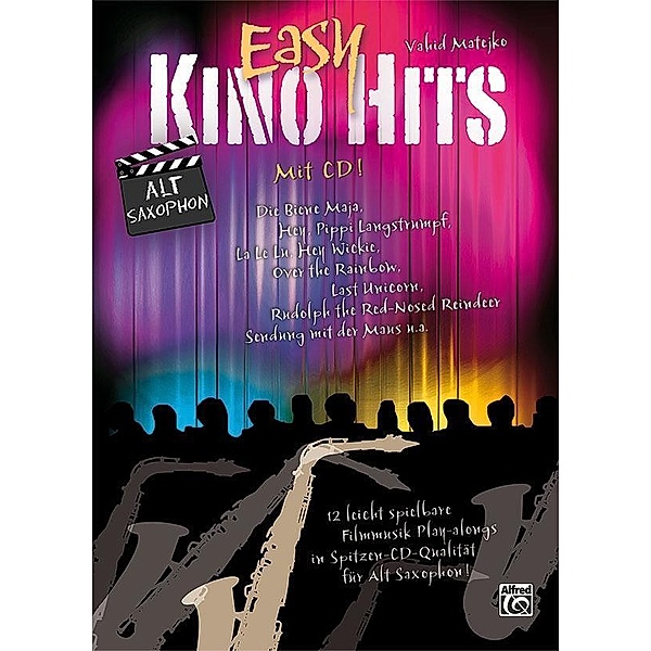Easy Kino Hits für Alt-Saxophon, m. 1 Audio-CD, Vahid Matejko