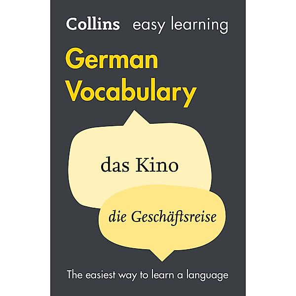 Easy Learning German Vocabulary: Trusted support for learning (Collins Easy Learning), Collins Dictionaries