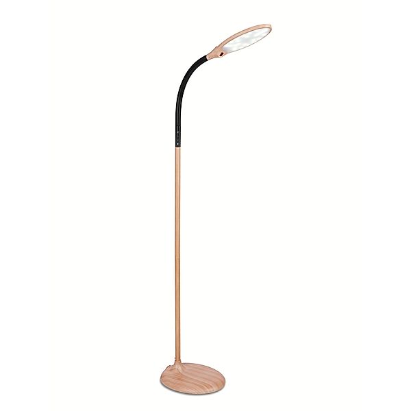 Easymaxx LED- Standlleuchte, Daylight Buche