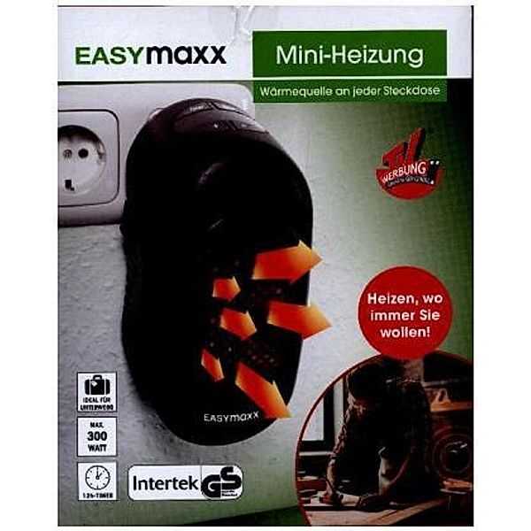 EASYmaxx Mini-Heizung 300W schwarz