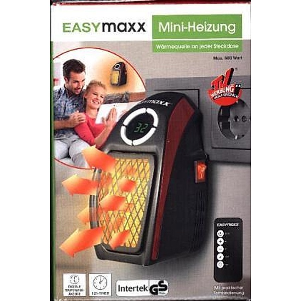 EASYmaxx Mini-Heizung 500W mit Fernb.
