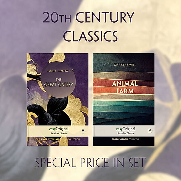 EasyOriginal Readable Classics / 20th Century Classics Books-Set (with 2 MP3 Audio-CDs) - Readable Classics - Unabridged english edition with improved readability, m. 2 Audio-CD, m. 2 Audio, m. 2 Audio, 2 Teile, F. Scott Fitzgerald, George Orwell