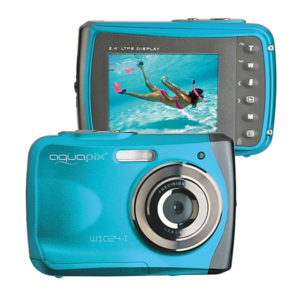 Easypix Unterwasserkamera aquapix W1024 Splash (Farbe: eisblau)