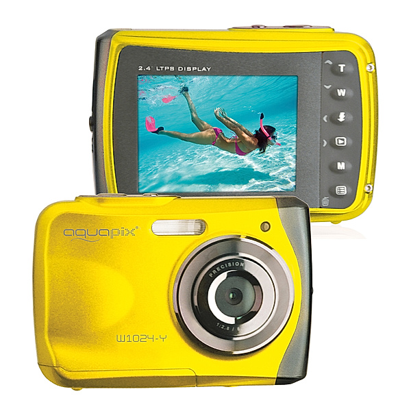 Easypix Unterwasserkamera aquapix W1024 Splash (Farbe: gelb)