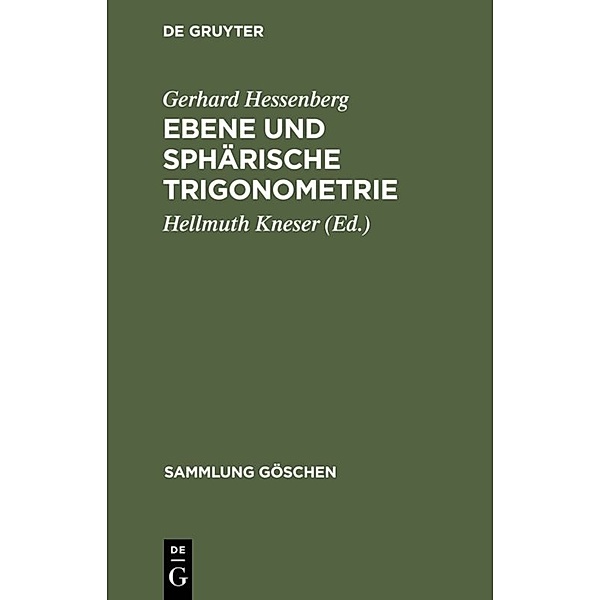 Ebene und sphärische Trigonometrie, Gerhard Hessenberg