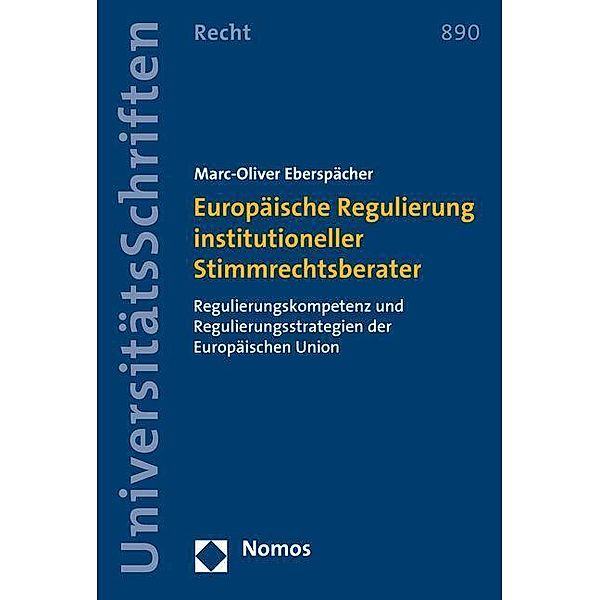 Eberspächer, M: Europäische Regulierung institutioneller, Marc-Oliver Eberspächer
