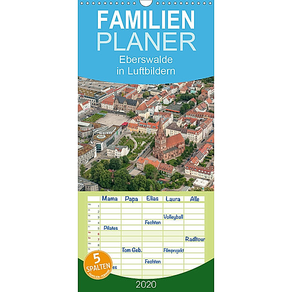 Eberswalde in Luftbildern - Familienplaner hoch (Wandkalender 2020 , 21 cm x 45 cm, hoch), Ralf Roletschek