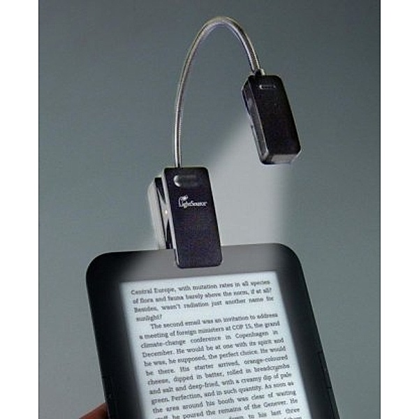 eBook Reader Booklight / Leselampe / Schwarz