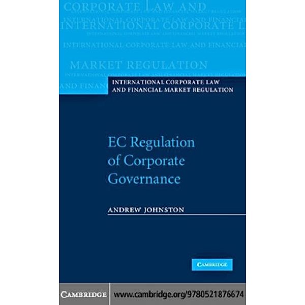 EC Regulation of Corporate Governance, Andrew Johnston